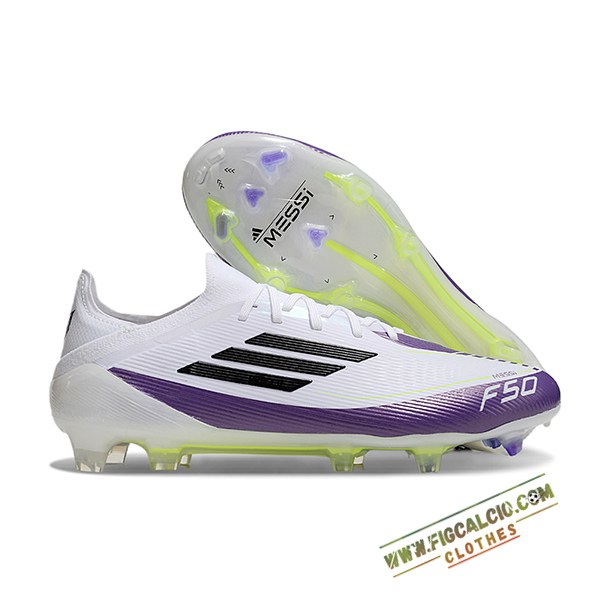 Adidas Scarpe Da Calcio F50 Elite FG Bianco/viola/Nero