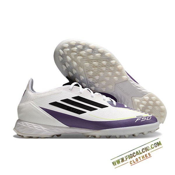 Adidas Scarpe Da Calcio F50 PRO TF Bianco/viola/Nero