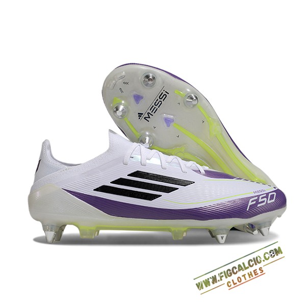 Adidas Scarpe Da Calcio F50 Elite SG Bianco/viola/Nero