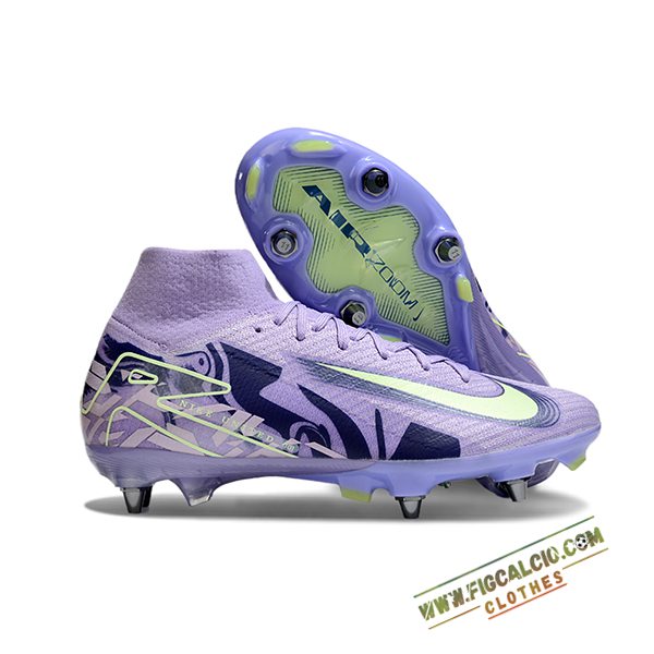 Nike Scarpe Da Calcio Air Zoom Mercurial Superfly IIX Elite SG viola/Verde