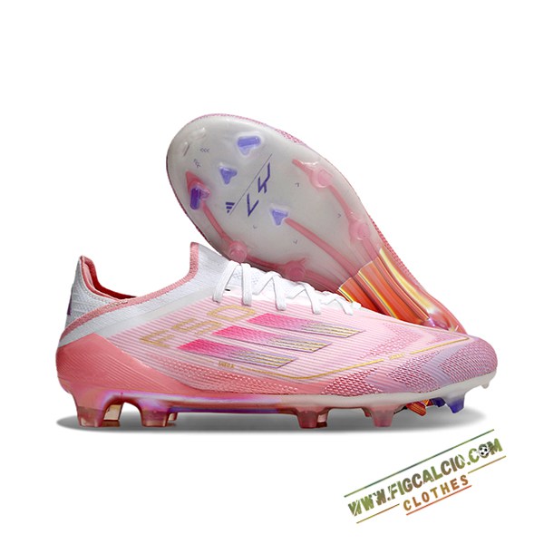Adidas Scarpe Da Calcio F50 Elite FG Rosa/Bianco -02