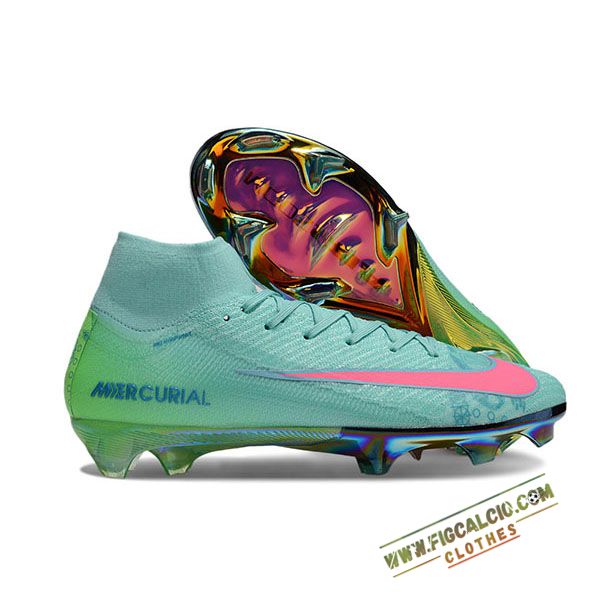 Nike Scarpe Da Calcio AIR Zoom Mercurial Vapor 16 Elite XXV FG SE Verde/Rosa -02