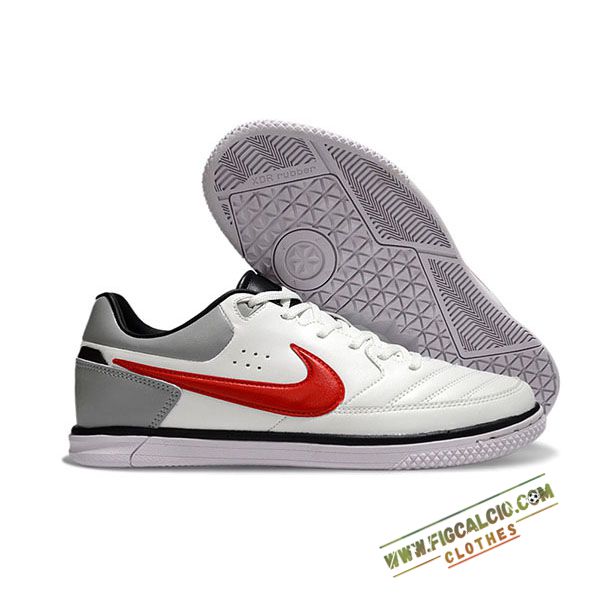 Nike Scarpe Da Calcio Gato IC Bianco/Grigio/Rosso