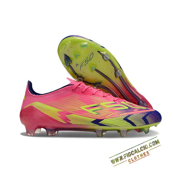 Adidas Scarpe Da Calcio F50 ELITE FG Rosa/Verde/viola