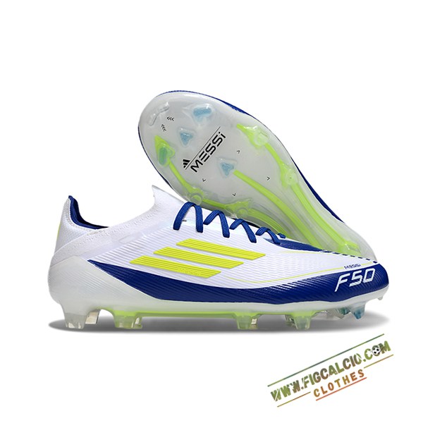 Adidas Scarpe Da Calcio F50 Elite FG Bianco/Giallo/Blu