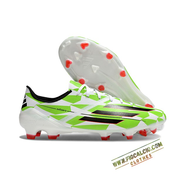 Adidas Scarpe Da Calcio F50 Elite FG Bianco/Verde/Nero -02