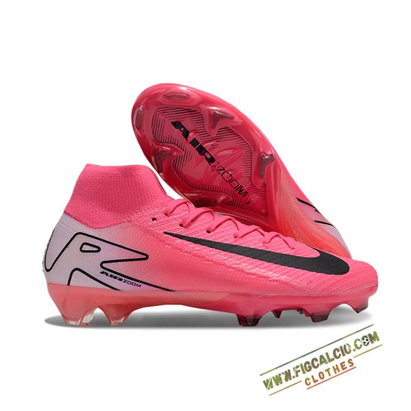 Nike Scarpe Da Calcio Air Zoom Mercurial Superfly IIX Elite FG Rosa/Nero -02