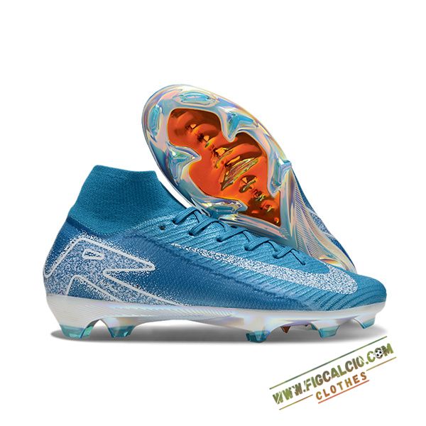 Nike Scarpe Da Calcio Air Zoom Mercurial Superfly IIX Elite FG Blu/Bianco