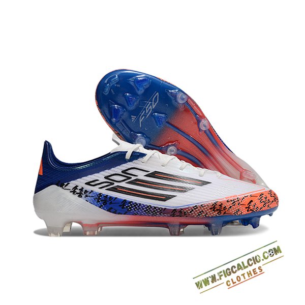 Adidas Scarpe Da Calcio F50 ELITE FG Bianco/Blu/Arancia/Nero