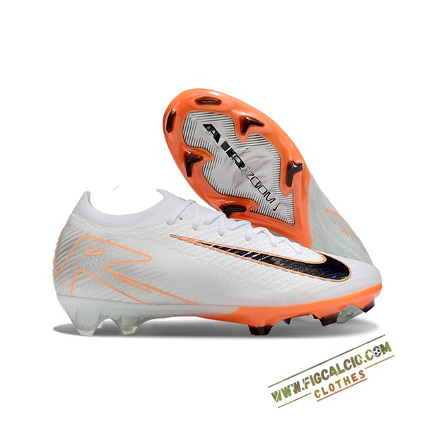 Nike Scarpe Da Calcio AIR Zoom Mercurial Vapor 16 Elite XXV FG Bianco/Arancia/Nero