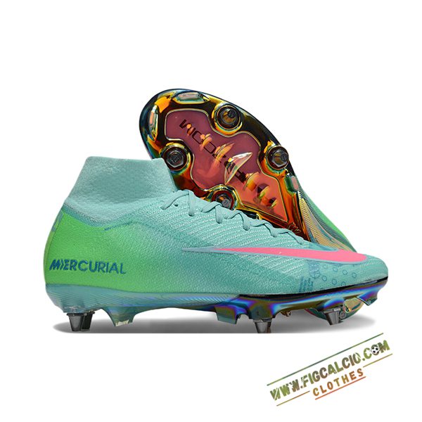 Nike Scarpe Da Calcio Air Zoom Mercurial Superfly IIX Elite SG Verde/Rosa