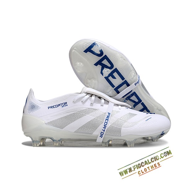 Adidas Scarpe Da Calcio 25 Predator Elite Tongue FG Bianco/Grigio