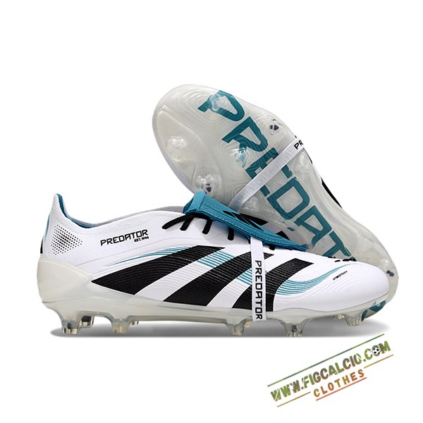 Adidas Scarpe Da Calcio 25 Predator Elite Tongue FG Bianco/Nero/Blu