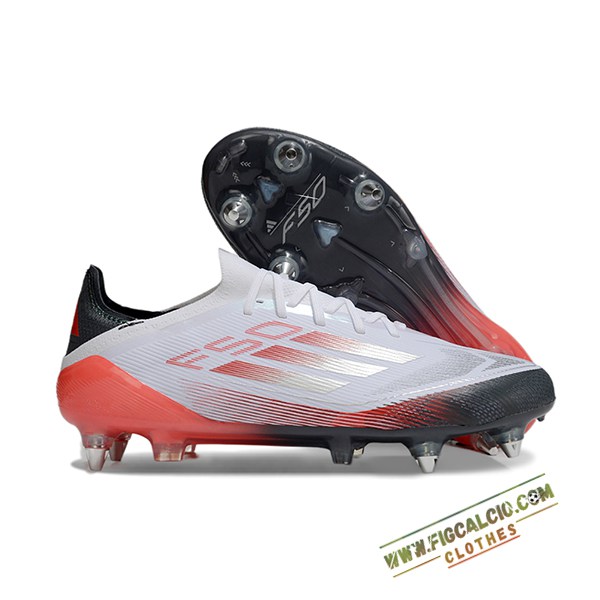 Adidas Scarpe Da Calcio F50 Elite SG Bianco/Arancia -02