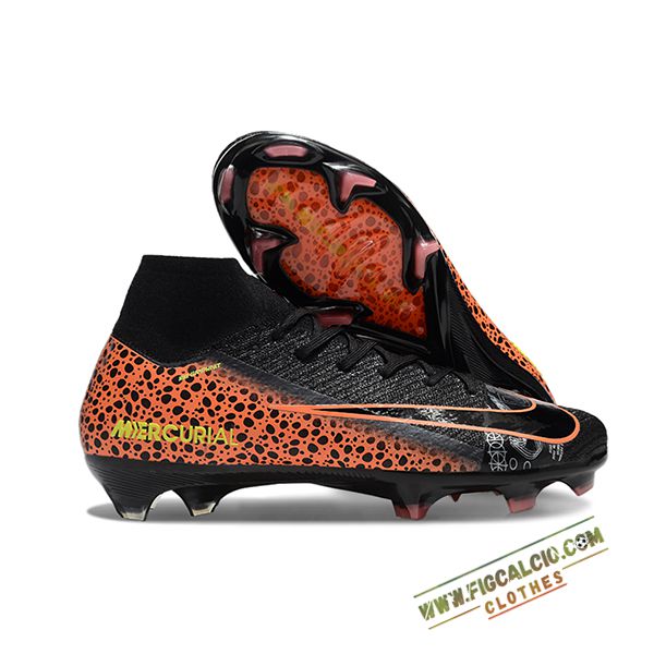 Nike Scarpe Da Calcio Air Zoom Mercurial Superfly IIX Elite FG Nero/Arancia