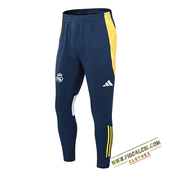Pantaloni Da Allenamento Real Madrid Blu/Giallo/Bianco 2024/2025 2024/2025