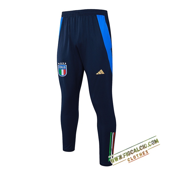Pantaloni Da Allenamento Italia Blu 2024/2025 -03