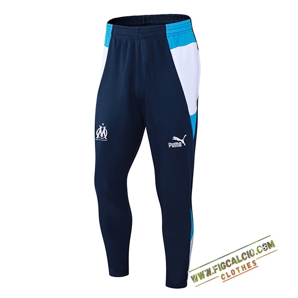 Pantaloni Da Allenamento Marsiglia Blu/Bianco 2024/2025