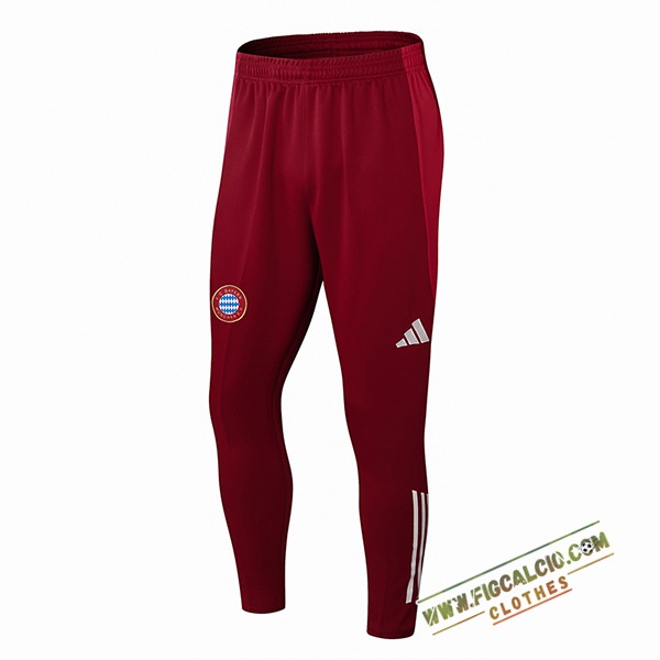 Pantaloni Da Allenamento Bayern Monaco Rosso 2024/2025 -02