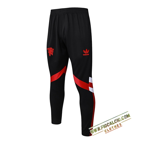 Pantaloni Da Allenamento Manchester United Nero/Rosso/Bianco 2024/2025