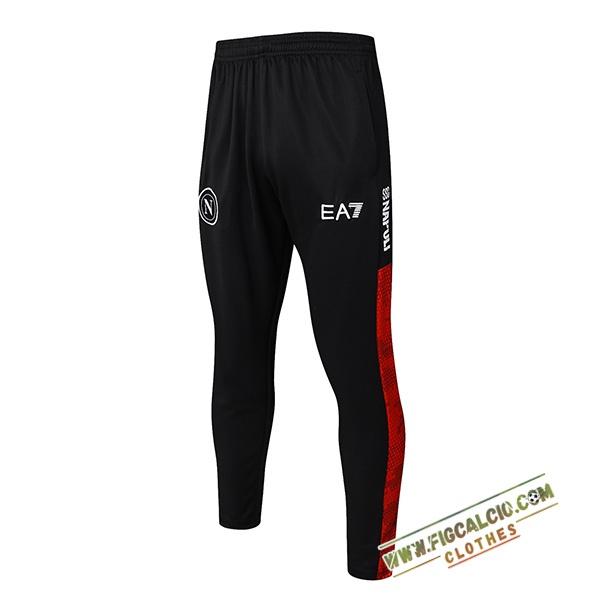 Pantaloni Da Allenamento SSC Napoli Nero/Rosso 2024/2025