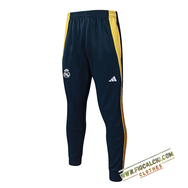 Pantaloni Da Allenamento Real Madrid Blu/Giallo 2024/2025 -05