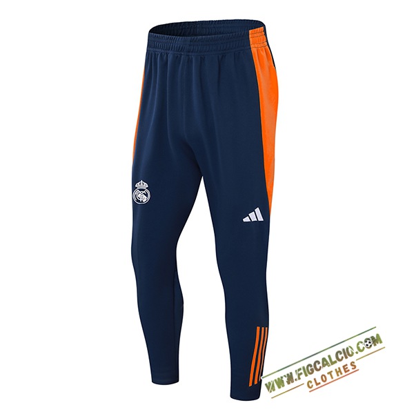 Pantaloni Da Allenamento Real Madrid Blu/Arancia 2024/2025 -02
