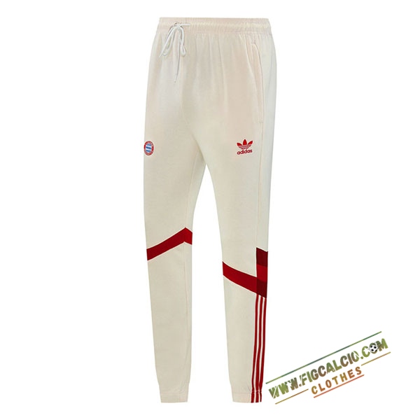 Pantaloni Da Allenamento Bayern Monaco Beige/Rosso 2024/2025