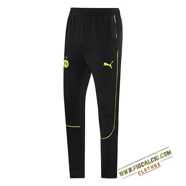 Pantaloni Da Allenamento Dortmund Nero/Giallo 2024/2025 -05