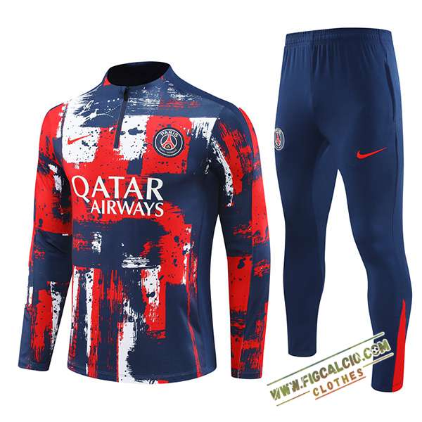 Insieme Tuta Calcio PSG Blu/Rosso/Bianco 2024/2025
