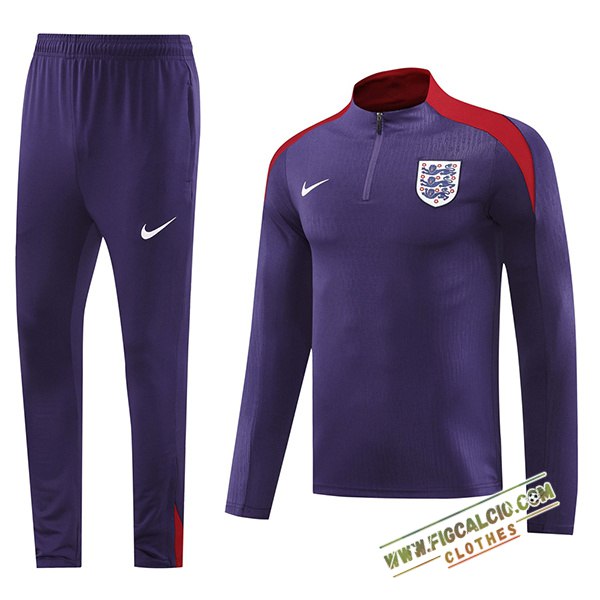 Insieme Tuta Calcio Inghilterra Viola/Rosso 2024/2025
