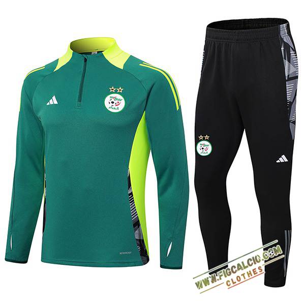 Insieme Tuta Calcio Algeria Verde 2024/2025