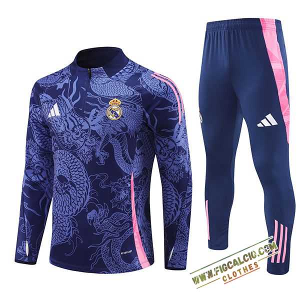Insieme Tuta Calcio Real Madrid viola/Rosa 2024/2025