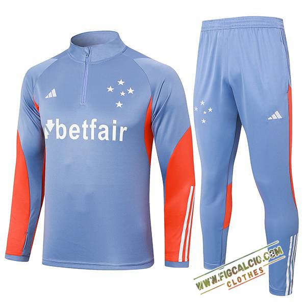Insieme Tuta Calcio Cruzeiro Grigio/Arancia 2024/2025