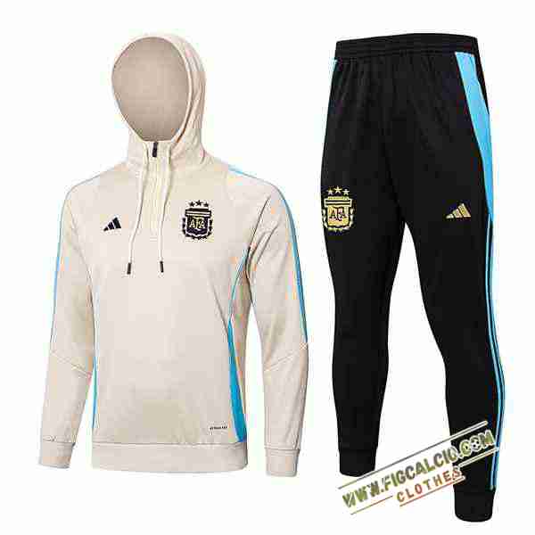 Giacca Con Cappuccio Tuta Giacca A Vento Argentina Beige/Blu 2024/2025