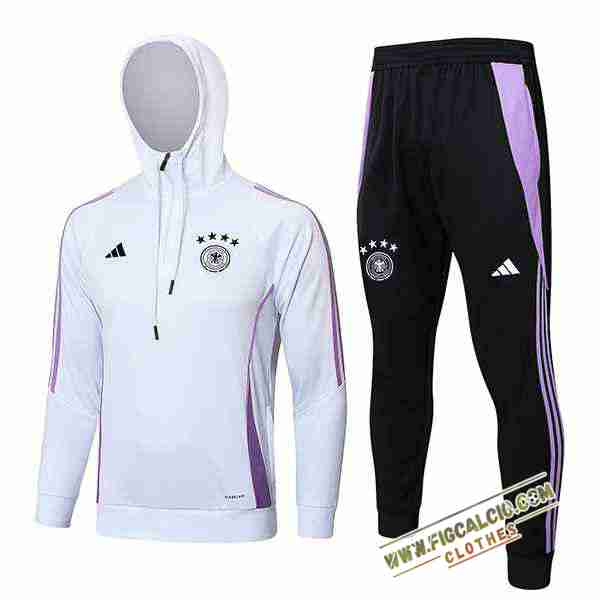 Giacca Con Cappuccio Tuta Giacca A Vento Germania Bianco/viola 2024/2025
