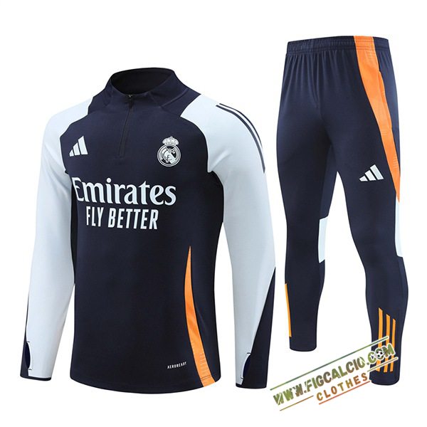 Insieme Tuta Calcio Real Madrid Blu Scuro 2024/2025