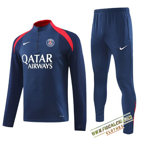 Insieme Tuta Calcio PSG Blu/Rosso 2024/2025