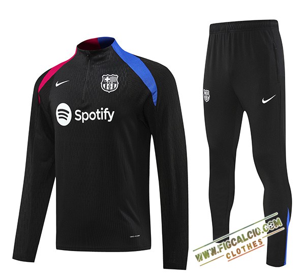 Insieme Tuta Calcio FC Barcellona Nero/Blu/Rosso 2024/2025