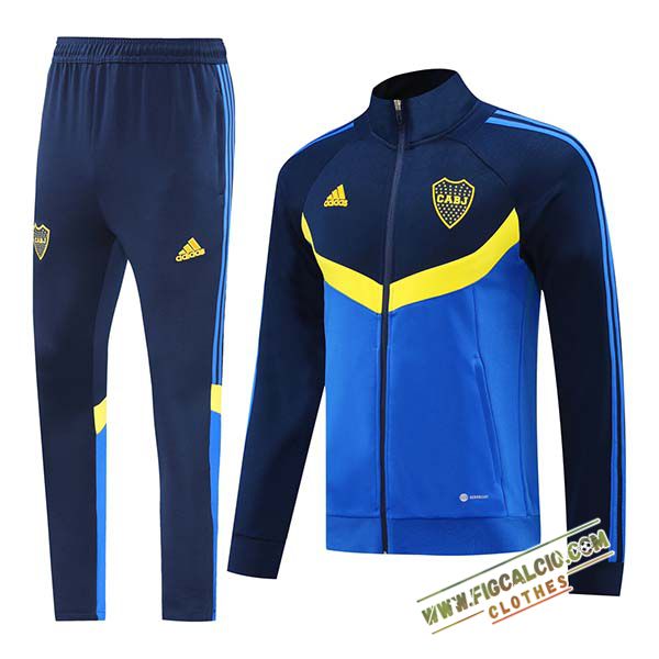 Insieme Tuta Calcio - Giacca Boca Juniors Blu/Giallo 2024/2025