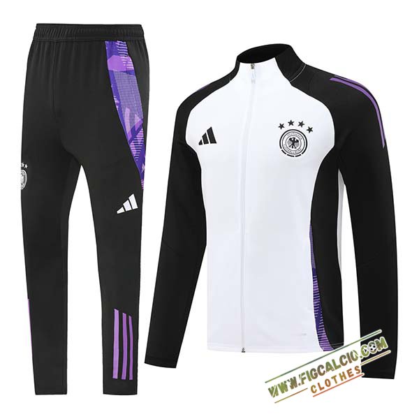 Insieme Tuta Calcio Germania Giacca Nero/Bianco/viola 2024/2025