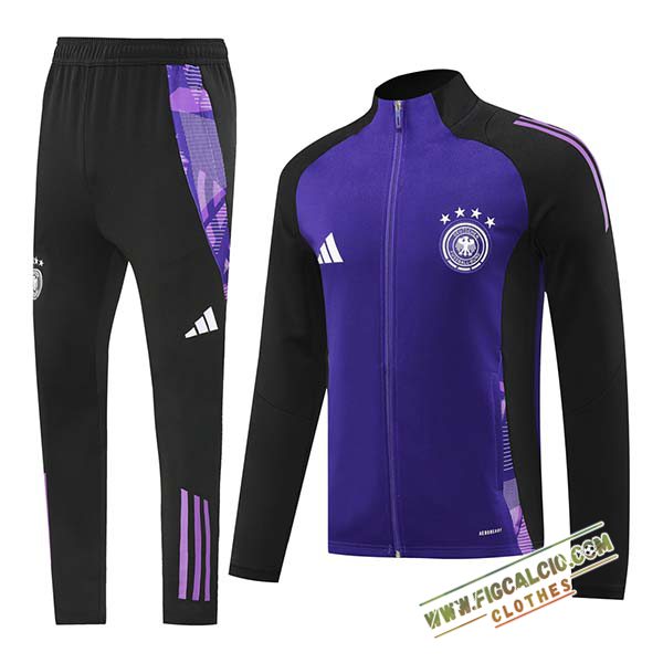 Insieme Tuta Calcio Germania Giacca Nero/viola 2024/2025 -03