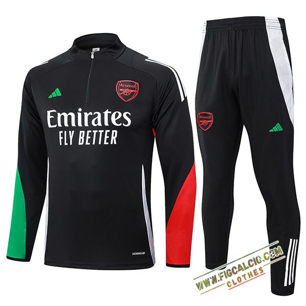 Insieme Tuta Calcio Arsenal Nero 2024/2025