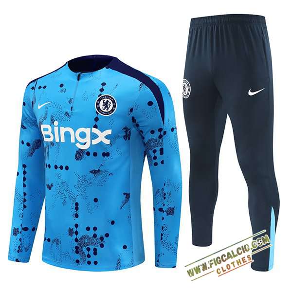 Insieme Tuta Calcio FC Chelsea Azzurro 2024/2025