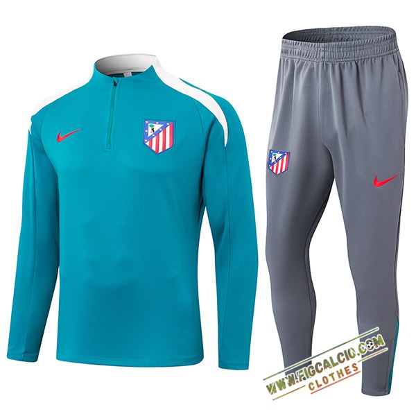 Insieme Tuta Calcio Atletico Madrid Blu/Bianco 2024/2025