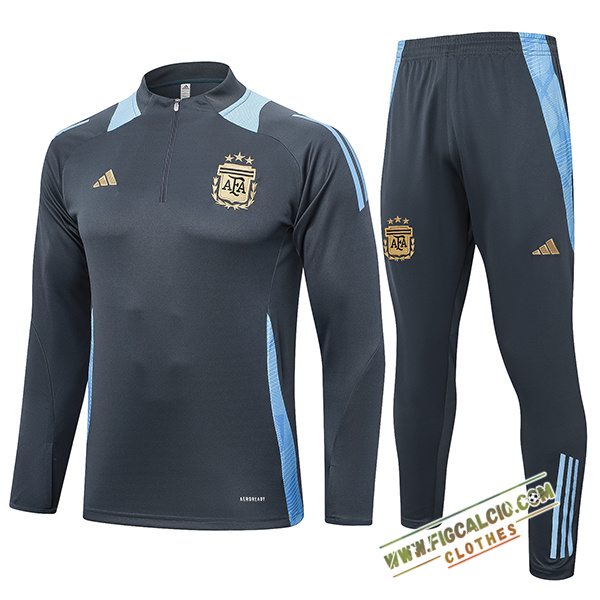 Insieme Tuta Calcio Argentina Grigio/Blu 2024/2025
