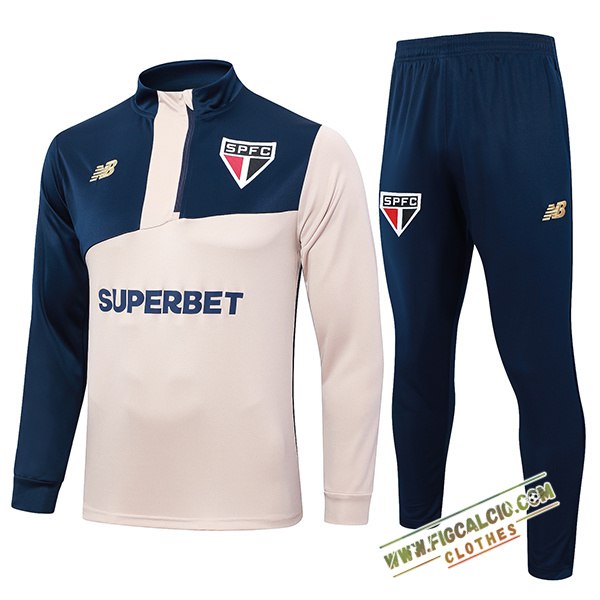 Insieme Tuta Calcio Sao Paulo FC Giallo/Blu 2024/2025
