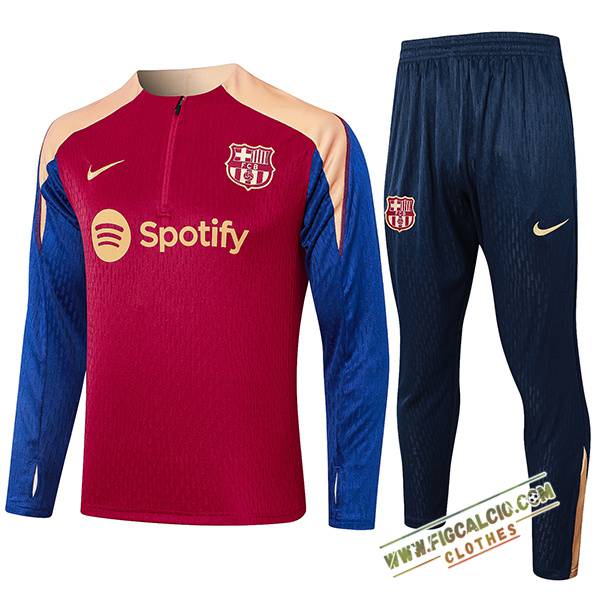 Insieme Tuta Calcio FC Barcellona Rosso/Giallo/Blu 2024/2025