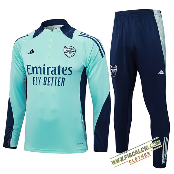 Insieme Tuta Calcio Arsenal Verde/Blu 2024/2025
