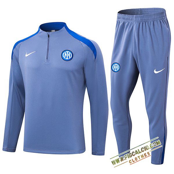 Insieme Tuta Calcio Inter Milan Grigio/Blu 2024/2025